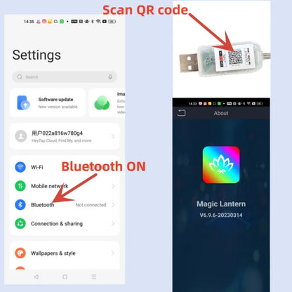 LAMPKI świąteczne NA CHOINKĘ święta MULTIKOLOR - sterowane TELEFONEM