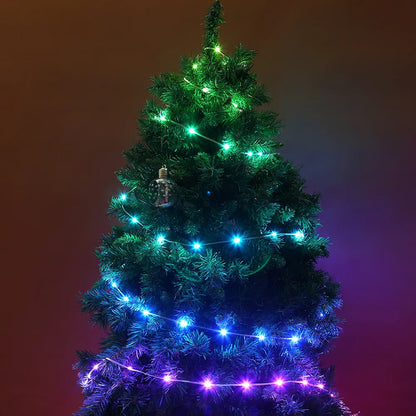 LAMPKI świąteczne NA CHOINKĘ święta MULTIKOLOR - sterowane TELEFONEM